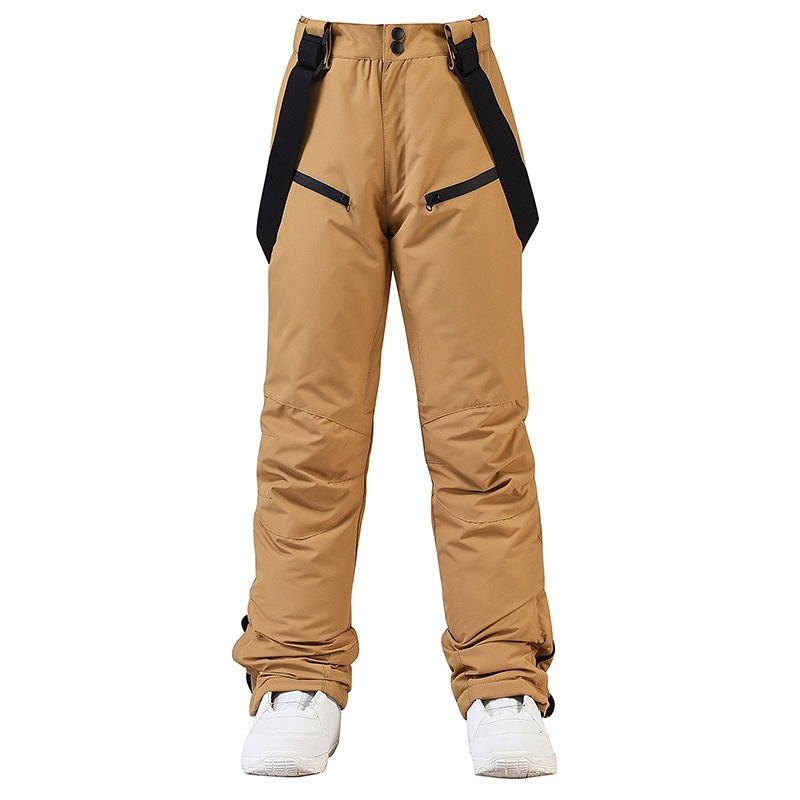 001 New For Men Women With Straps, Winter Windproof, Waterproof, Warm, Thickened Snowboard And Snow Ski Pants_voghion.com