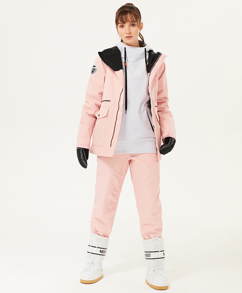 001 New Men's Women's Single And Double Board Ski Wear-Resistant Strap Winter Outdoor Waterproof Wind-Legged One-Piece Snow_voghion.com