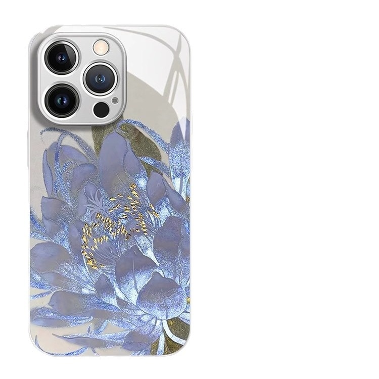 TechGlobe Koi Lotus Suitable For 15 National Trend Phone Case IPhone 13 Pro Liquid 12 Glass 7 High-end Full Coverage_voghion.com