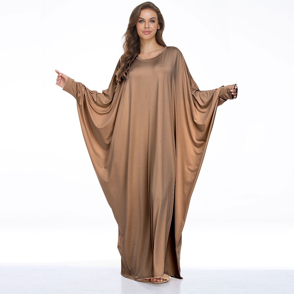 ChicShe Plus Size Women's Clothing Batwing Casual Dress Long Robe Cross-Border_voghion.com
