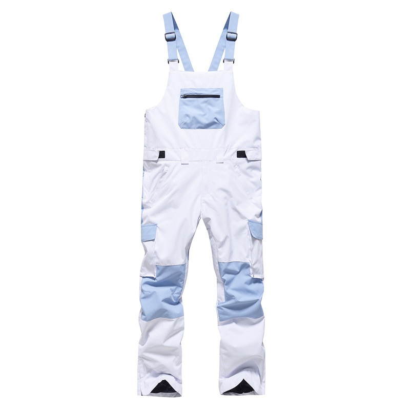 001 New Color Block Windproof Waterproof Warm Breathable Couple Style Ski Pants Support Dropshipping Wholesale_voghion.com