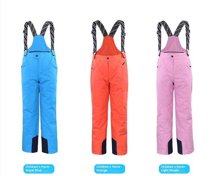 001 Doppelte/Einzel-Boardhose für Jungen und Mädchen, Baumwolle, wasserdicht, mittlere und große Größen, Kinder-Skiausrüstung_voghion.com