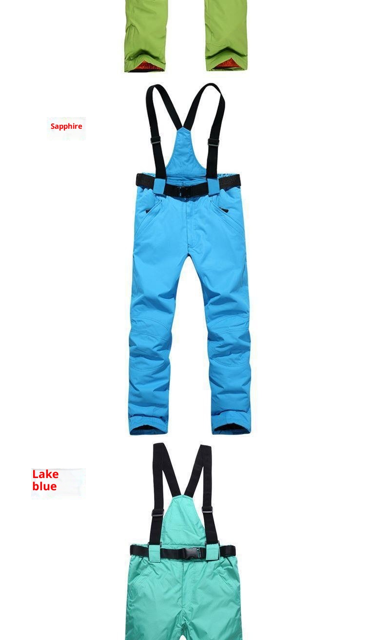 001 Salopette da sci per uomo e donna, invernale, antivento, in caldo cotone, con una o due tavole staccabili._voghion.com