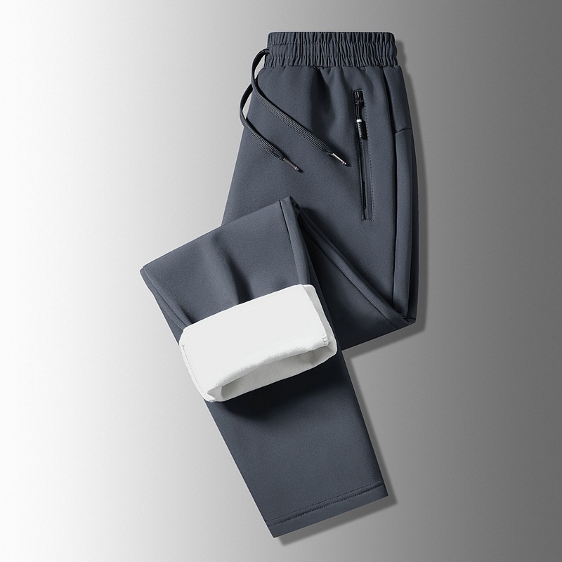 001 Spodnie trekkingowe damskie, wodoodporne, polarowe, turystyczne, plus size, chroniące przed zimnem, długie, męskie_voghion.com