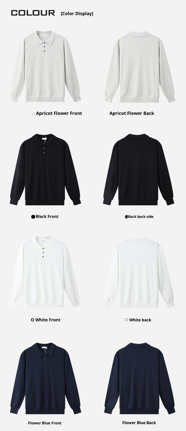 Polo-Strickpullover im Old-Money-Stil für Herren mit Umlegekragen – ein lässiges und vielseitiges Langarmshirt für Herbst und Winter._voghion.com