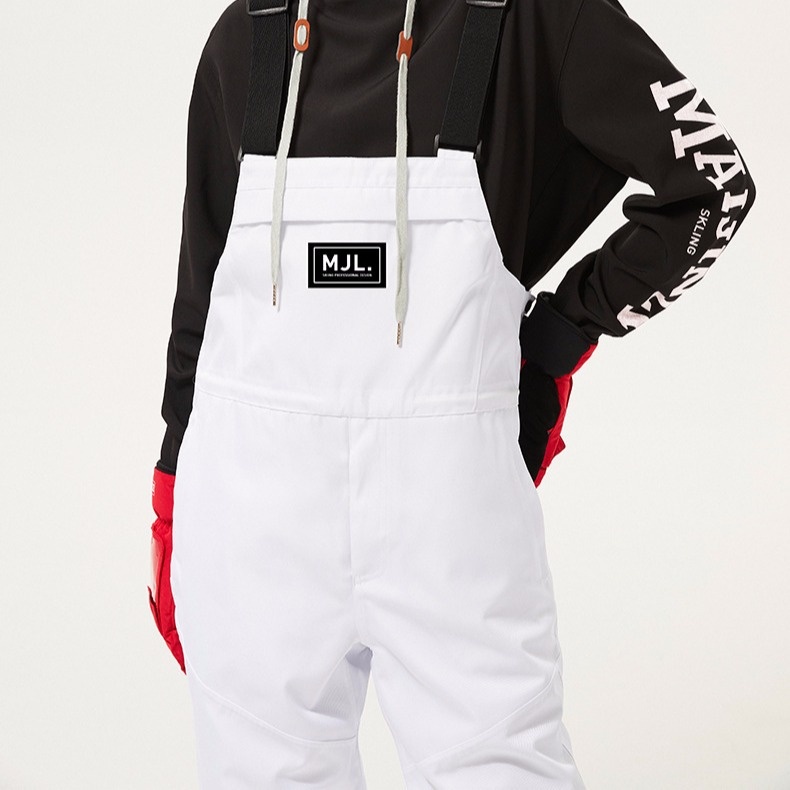 001 New Men's Women's Single And Double Board Ski Wear-Resistant Strap Winter Outdoor Waterproof Wind-Legged One-Piece Snow_voghion.com