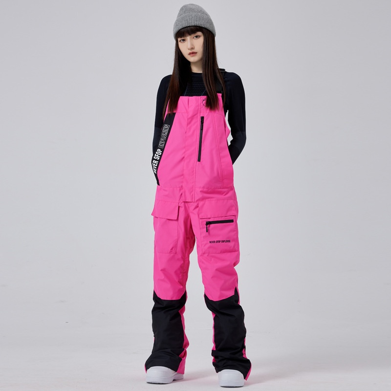 Salopette tendance 001 pour femme, pantalon de snowboard et de ski pour homme, coupe-vent, imperméable, chaud et respirant, idéal pour les activités de plein air._voghion.com