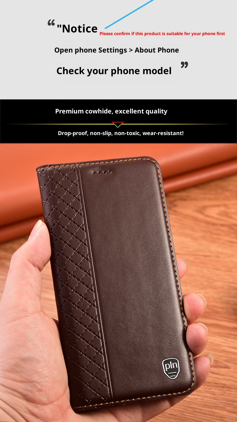 Funda protectora TechGlobe compatible con iPhone 12 mini y 12 Pro, de piel auténtica (16e)._voghion.com