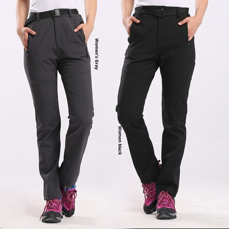 001 Softshell Fleece Jacket For Men And Women, Outdoor Hiking Skiing, Thickened Waterproof Windproof, Autumn Winter, Plus_voghion.com