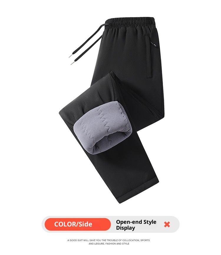 001 Northeast Harbin Snow Town Down Pants Warm Fleece Thickened Unisex Windproof Waterproof Cold-Proof Ski Gear_voghion.com