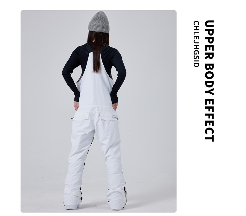 Salopette tendance 001 pour femme, pantalon de snowboard et de ski pour homme, coupe-vent, imperméable, chaud et respirant, idéal pour les activités de plein air._voghion.com
