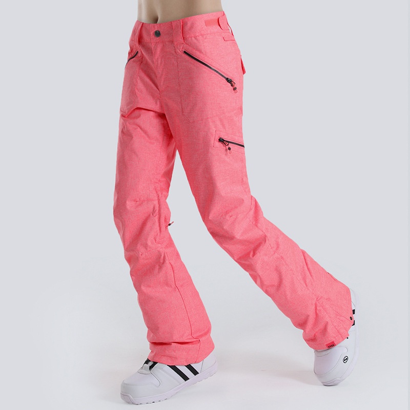 001 Gsousnow Damen Winddicht Wasserdicht Warm Atmungsaktiv Skianzug Snowboard Schneehose Slim Fit Trendy_voghion.com