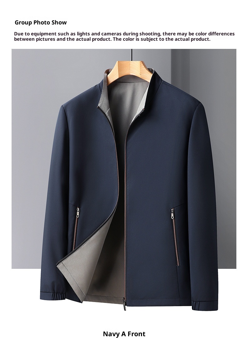 7045555501<2 QFV507045555501<2 Giacca in tinta unita, cappotto, di alta qualità, casual, versatile, dirigenziale, primaverile, abbigliamento da uomo d'affari di alta qualità, all'ingrosso_voghion.com