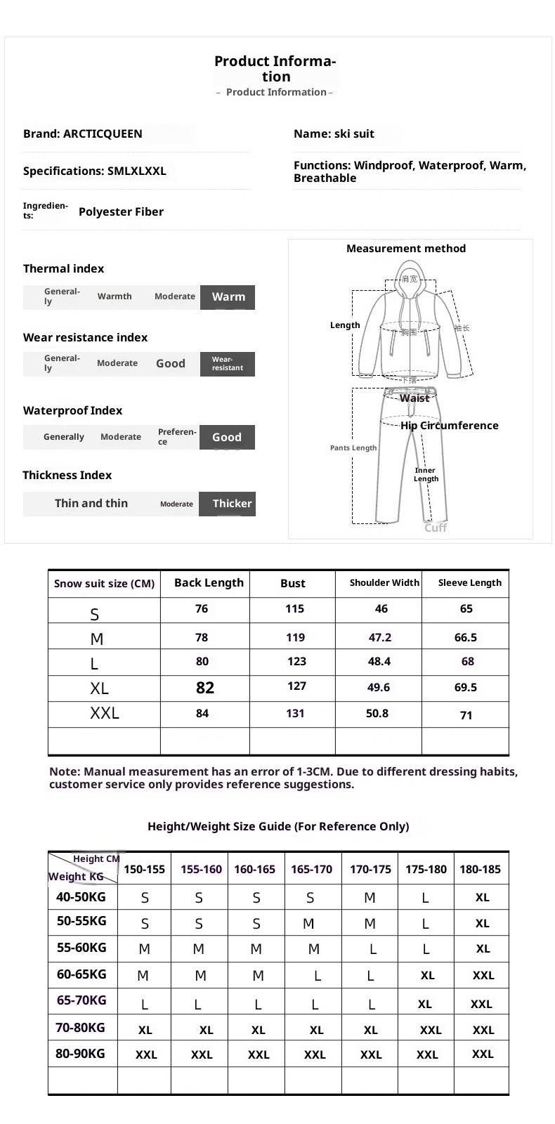 001 Dla mężczyzn i kobiet Par Zimowe Outdoor Wiatroodporne Wodoodporne Ciepłe Pogrubione Spodnie Narciarskie Snowboardowe Odporne na Mróz_voghion.com
