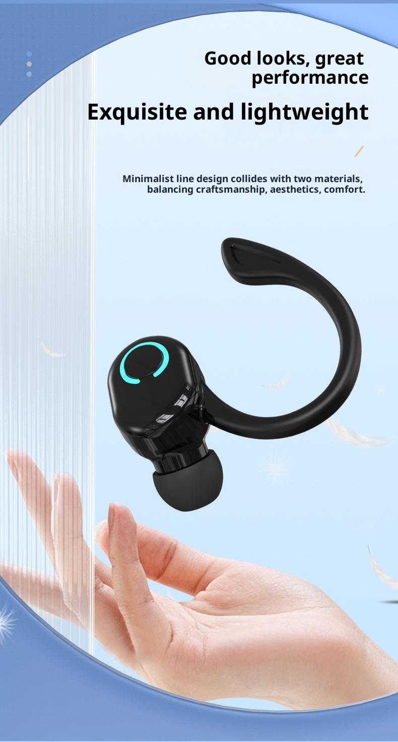 3c Cross-Border S10 Bluetooth Earphones Mini Business In-Ear Ear Hook Low Power Consumption Long Battery Life Wholesale_voghion.com