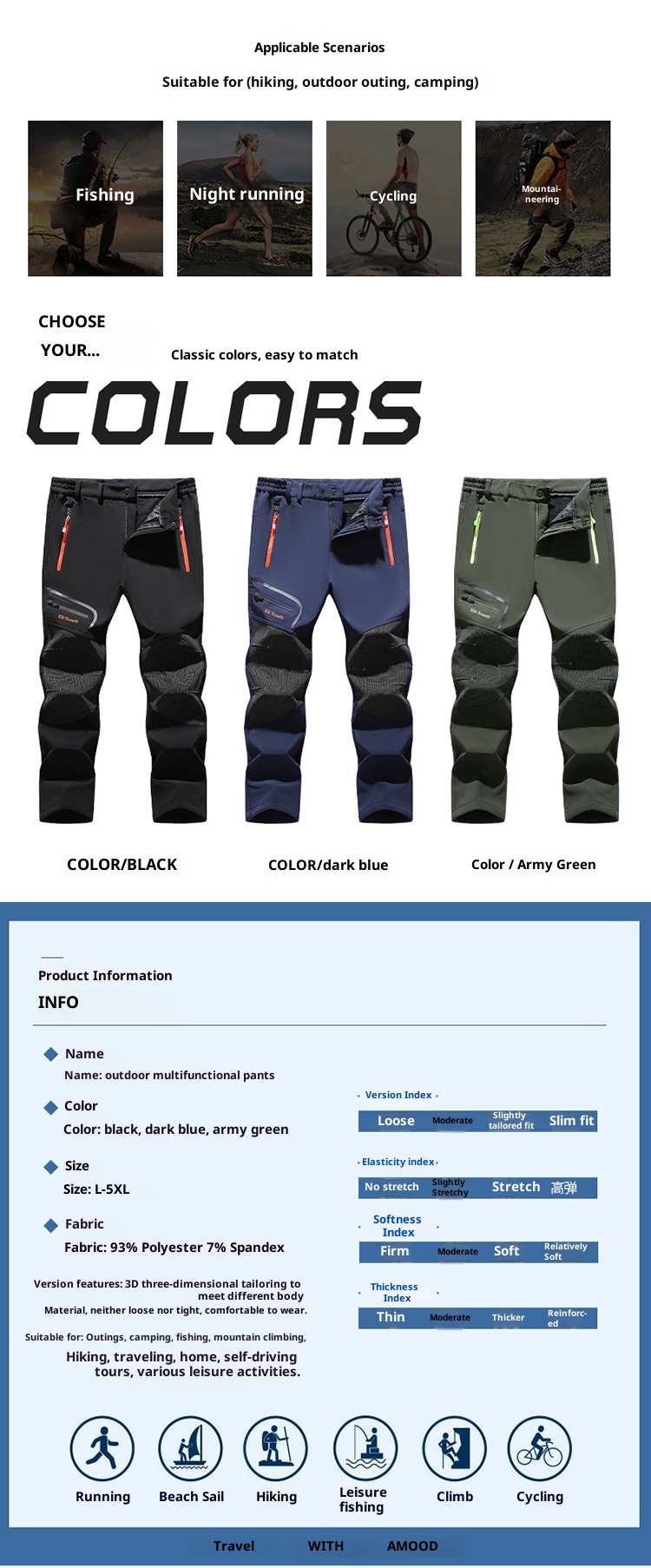 001 Cross-Border Outdoor Softshelljacke, mitteldick, warm, für Herbst und Winter, Skifahren, Bergsteigen, locker, winddicht, wasserdicht_voghion.com