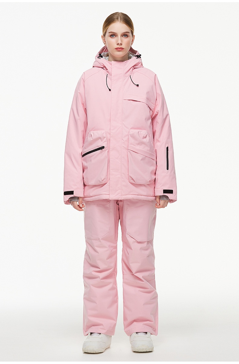 001 Suit Set For Men Women Winter Outdoor Windproof Waterproof Warm Thickened Snowboard And Ski Pants New Model_voghion.com