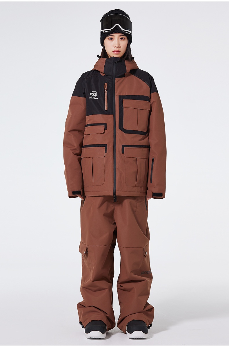 001 New Single Double Board Suit Set For Men Women, Winter Outdoor Waterproof Warm Ski Jacket And Pants, Cross-Border Style_voghion.com