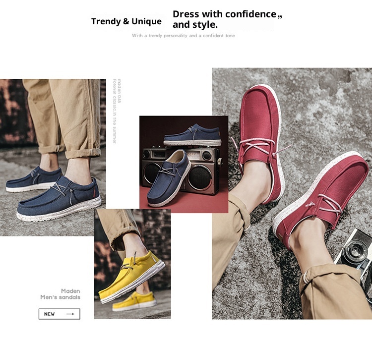 ShoeGlobe 2022 Otoño Invierno Nuevo Mocasines Ligeros Sin Cordones Transfronterizos de Talla Grande, Calzado Moderno para Hombre_voghion.com