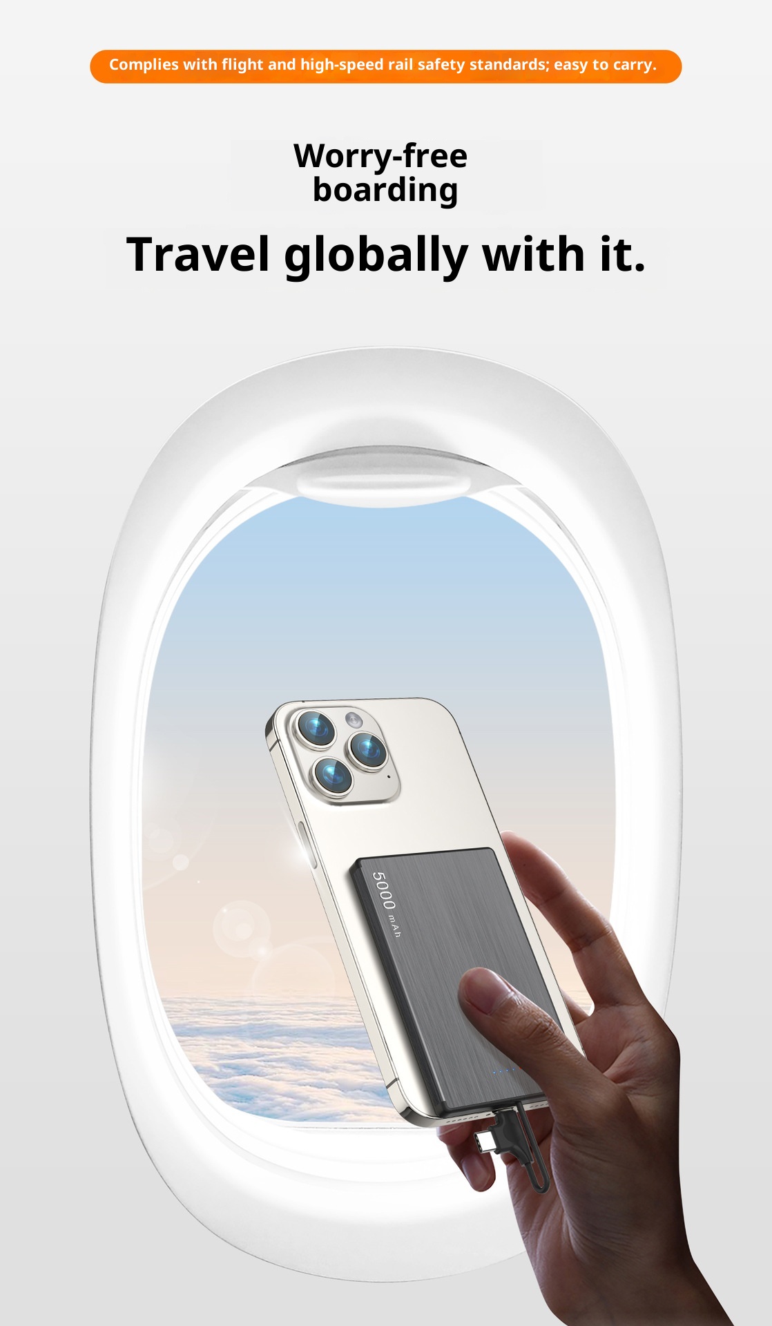 techglobe New Ultra-Thin Magnetic Wireless Power Bank PD20W Two-Way Fast Charging 5000/10000mAh Wholesale_voghion.com