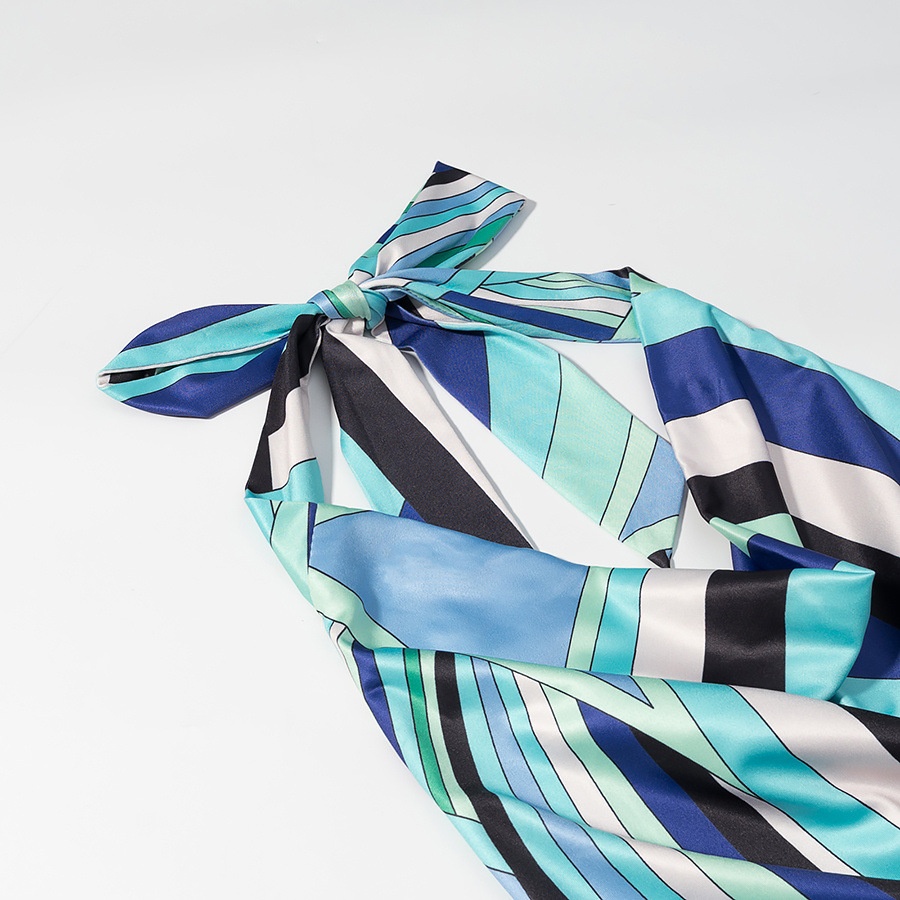 ChicShe Cross-Border Foreign Trade Wholesale ZA European And American Style Women's New Halter Neck Slim Fit Bodycon Printed_voghion.com