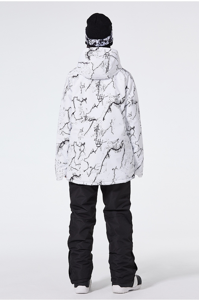 001 Dla mężczyzn i kobiet Par Zimowe Outdoor Wiatroodporne Wodoodporne Ciepłe Pogrubione Spodnie Narciarskie Snowboardowe Odporne na Mróz_voghion.com