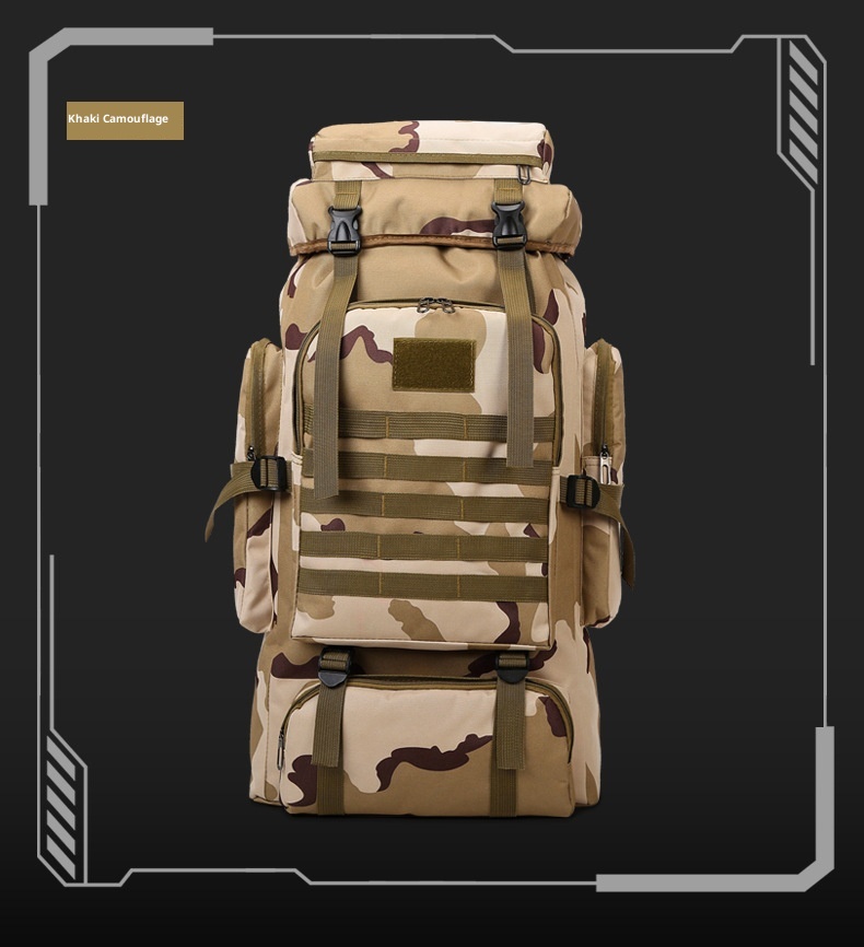 ActiveGo New Outdoor 80L Large Capacity Mountaineering Bag Waterproof Men's Casual Hiking Travel Camping Backpack_voghion.com