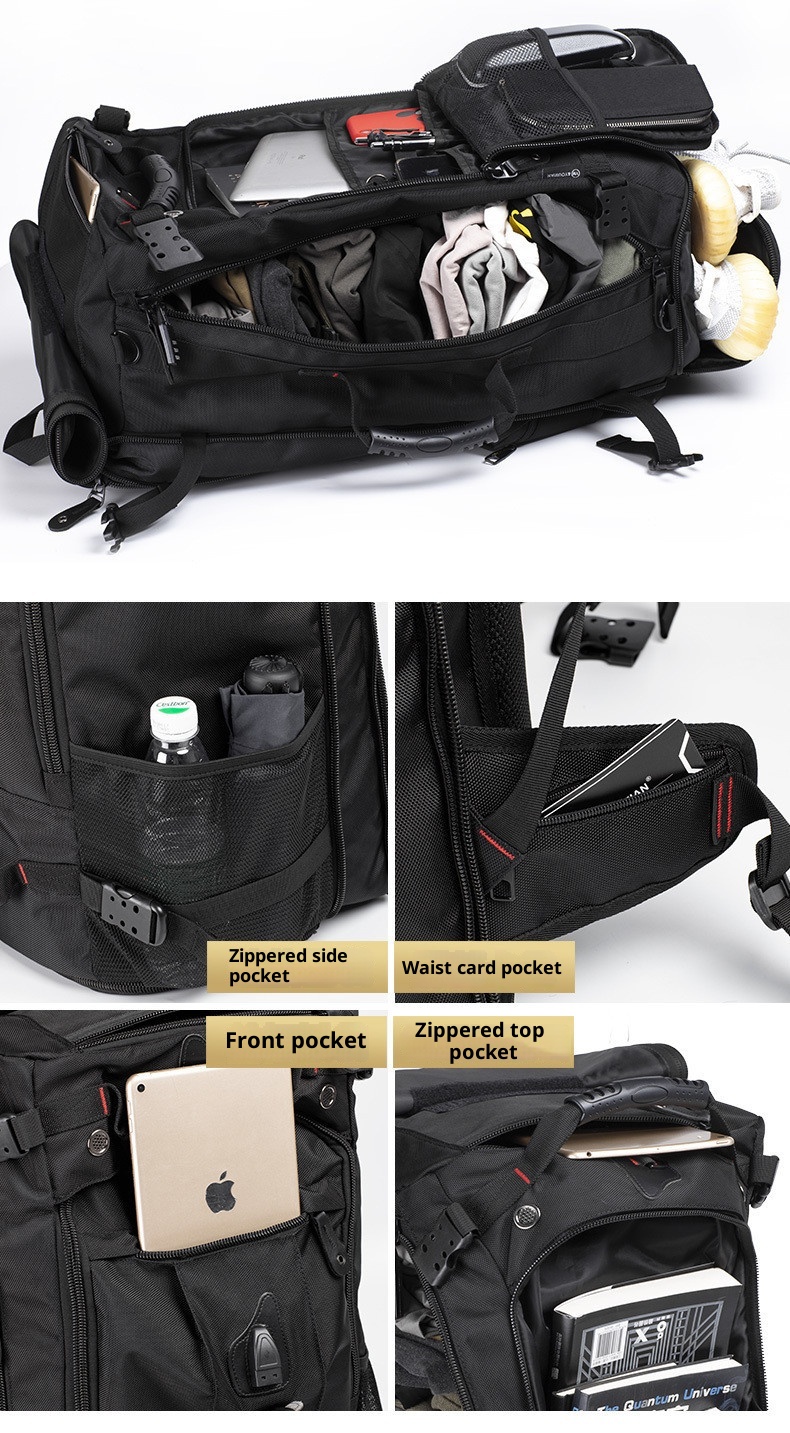 ActiveGo Multifunktionaler Rucksack mit extra großem Fassungsvermögen für Fitness, Outdoor-Aktivitäten, Reisen, Wandern, Radfahren und mehr._voghion.com