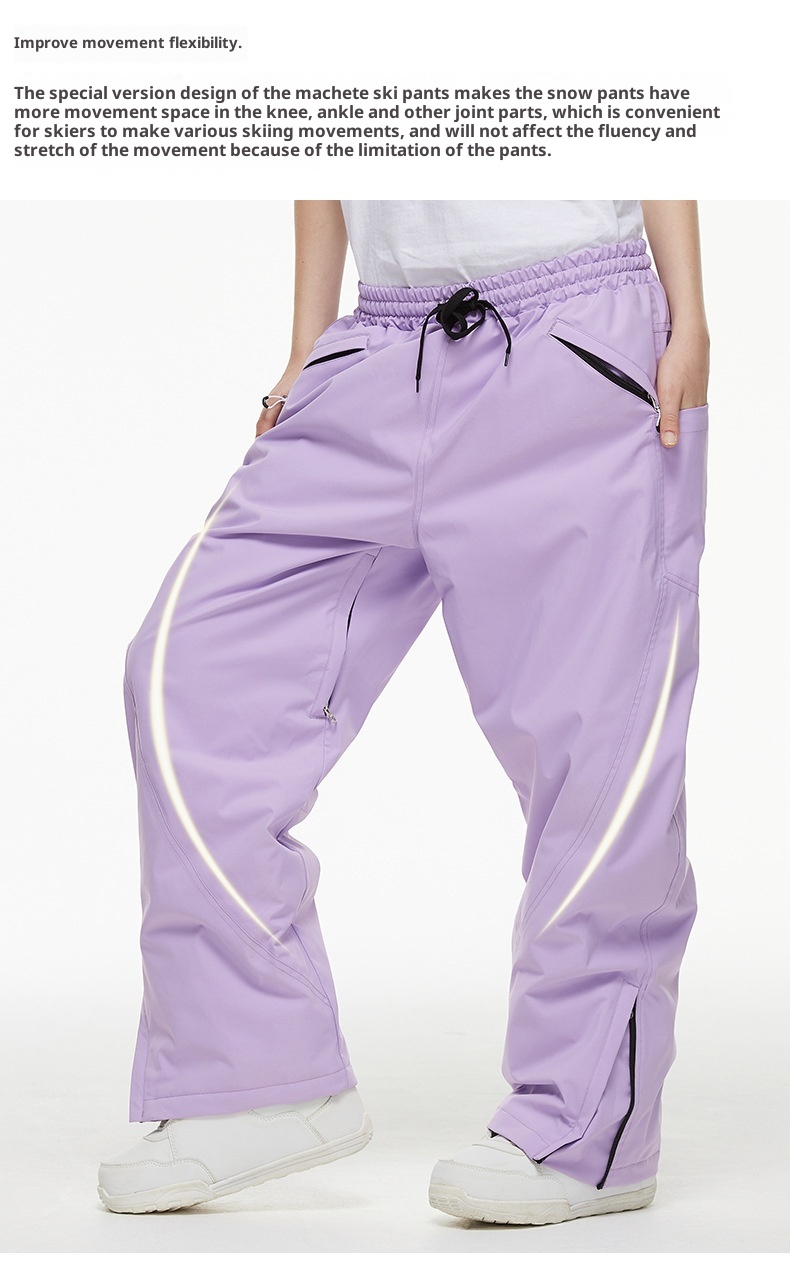 001 Nieuwe Heren Dames Winter Outdoor Waterdichte Warme Verdikte Snowboard Losse Versie Skibroek_voghion.com