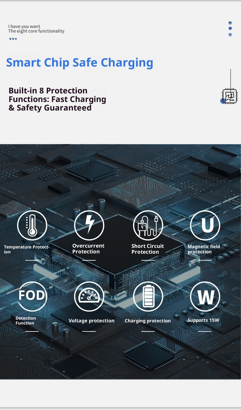 3c 15W Fast Office Waterproof Anti-Slip Small Computer Folding Multi-Functional Wireless Charging Stand Mouse Pad_voghion.com