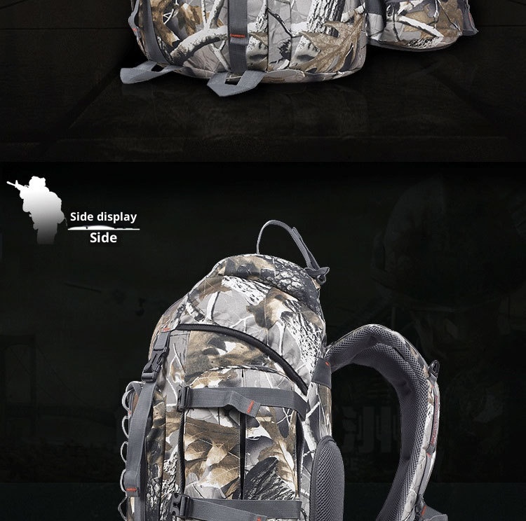ActiveGo Foreign Trade Cross-Border Tactical Backpack For Men, Camouflage Leaf Pattern, Outdoor Hunting Large Capacity Hiking_voghion.com
