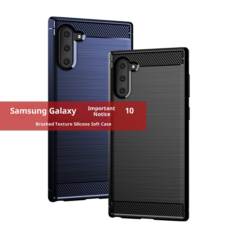 Custodia protettiva TechGlobe compatibile con telefono Note10 Samsung Note10+ in fibra di carbonio spazzolata, antiurto, morbida_voghion.com