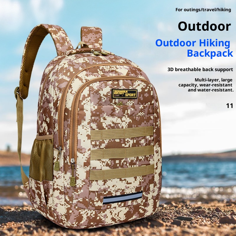 ActiveGo Hiking Casual Backpack For Men, Large Capacity, Lightweight Camouflage Sports Climbing Backpack, Outdoor Camping_voghion.com