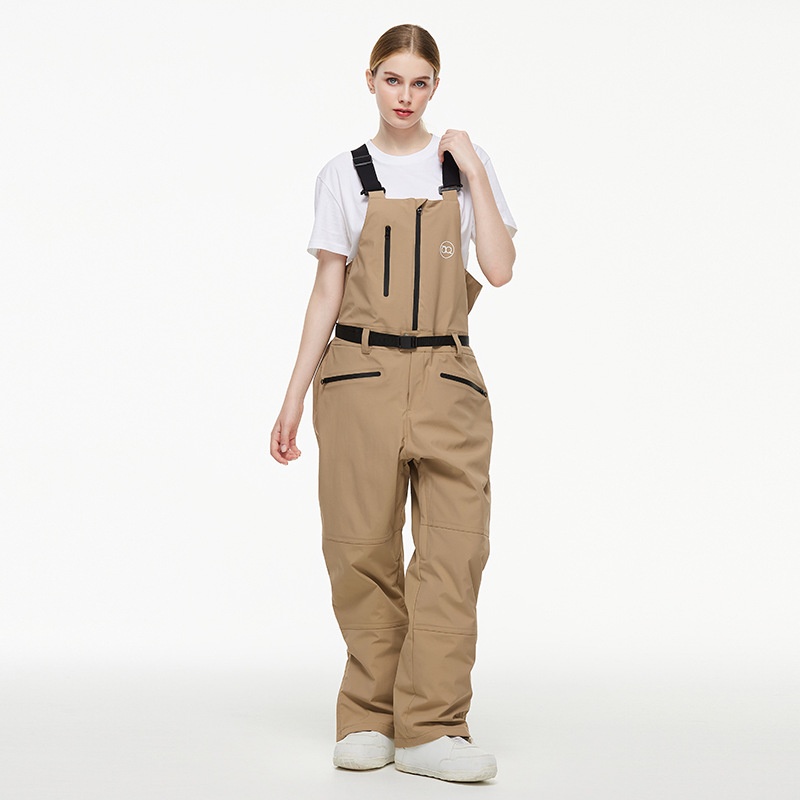 001 New One-Piece Men Women, Ski Pants, Waterproof Warm Season, Suitable For Snowboarding And Skiing, Bib Snow Pants_voghion.com