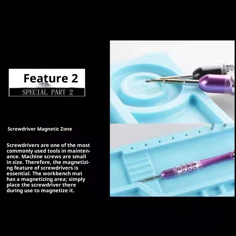 Banco da lavoro per riparazione di telefoni cellulari e computer 3c, isolamento termico, saldatura resistente alle alte temperature, silicone magnetico_voghion.com