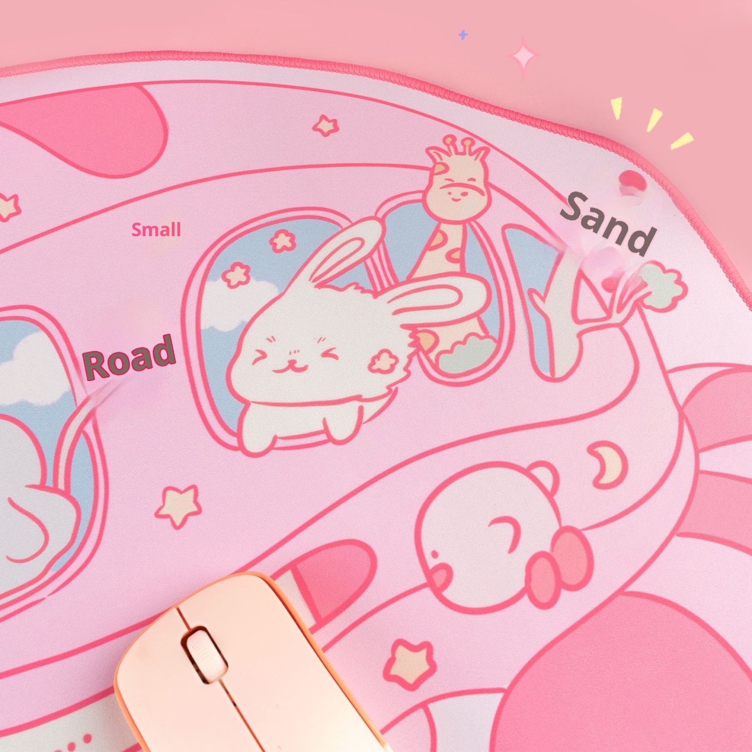 3c Cat Bus Mouse Pad Ins Cartoon Extra Large Wrist Rest Keyboard Tray Office Desk Non-Slip Mat Gaming_voghion.com