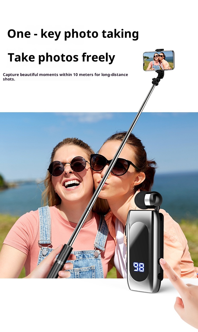3c Lavalier Bluetooth Earbuds Wireless In-Ear Noise Cancelling Waterproof Long Battery Life For Drivers And Riders_voghion.com