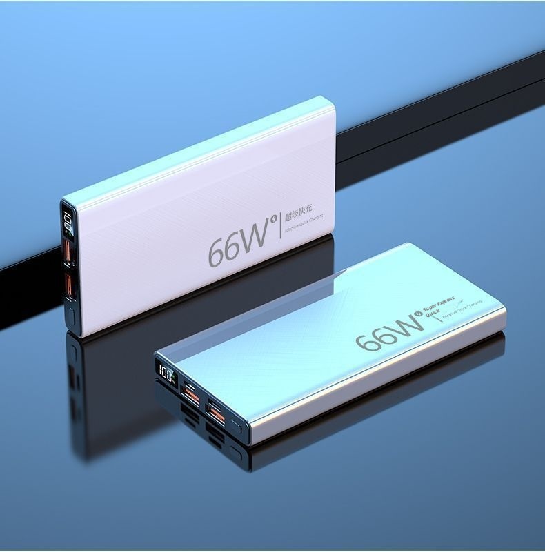 Techglobe 66W Super Fast Charging Ultra Large Capacity Bank 20000mAh 10000mAh Ultra-Sottile Compatto Portatile Alimentatore Mobile_voghion.com