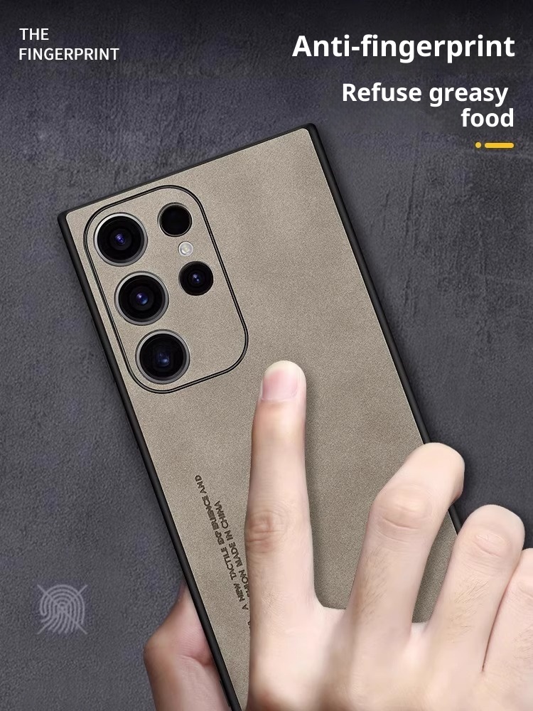 TechGlobe Suitable For Samsung S25 Phone Case New Sheepskin S24/S23 Ultra Ultra-thin Shockproof Protective Cover_voghion.com