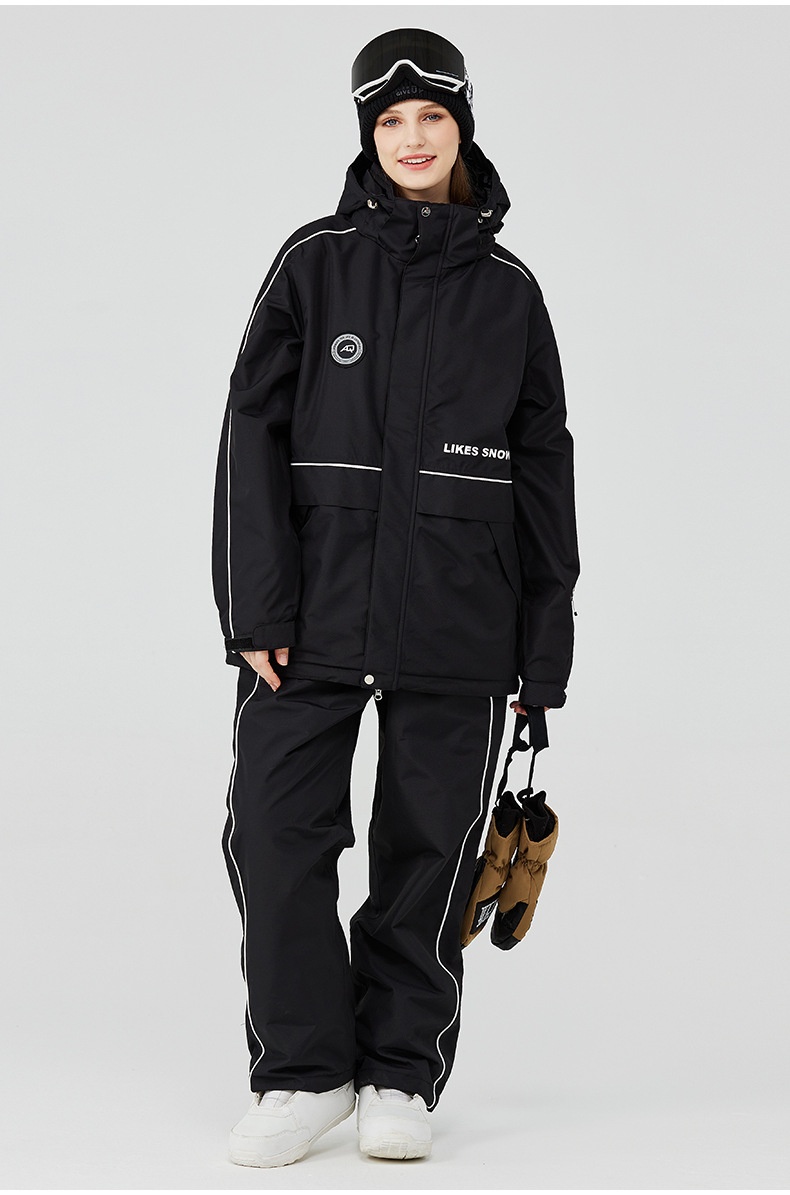 001 2023 For Men Women Winter Warm Thickened Ski Jacket And Pants Snowboard Suit New Cross-Border Model_voghion.com