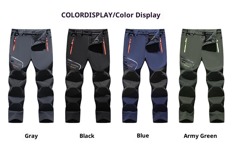 001 Grenzüberschreitender Großhandel Outdoor Softshell Fleecegefüttert Verdickt Warm Winter Skifahren Wandern Winddicht Wasserdicht_voghion.com