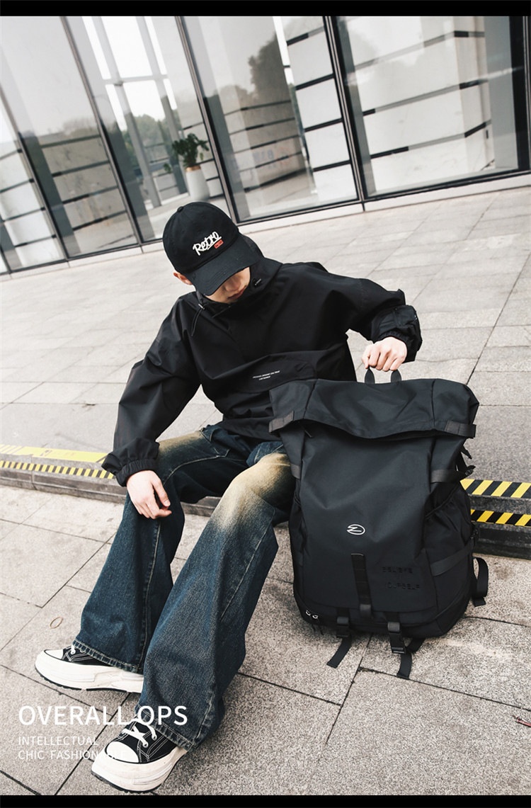 ActiveGo Large Capacity Backpack For Men, Functional Workwear Hiking Outdoor Travel Sports Backpack, Student School Bag,_voghion.com