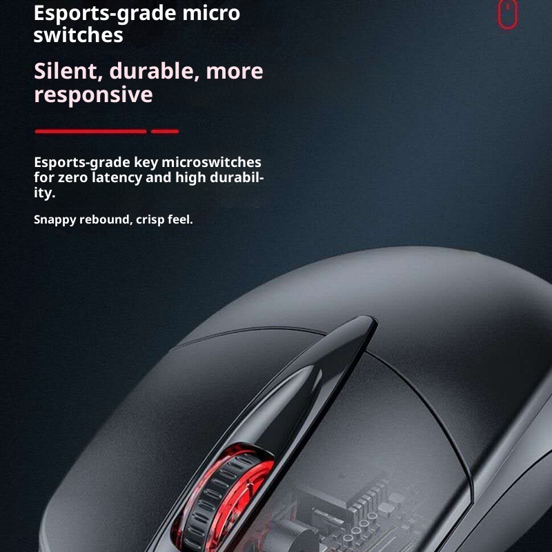 Techglobe Factory In-Stock Direct Sale Cross-Border Hot Item Professional Office USB Wired Colorful Light Silent Gaming LOL Mouse_voghion.com