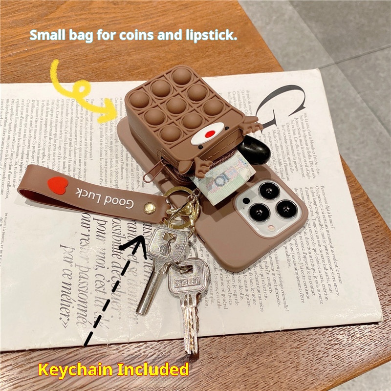 TechGlobe Hot-Selling Compatible With Samsung S22 Plus Stress Relief Coin Purse Phone A53 Soft A3 Christmas 52 Protective Case_voghion.com