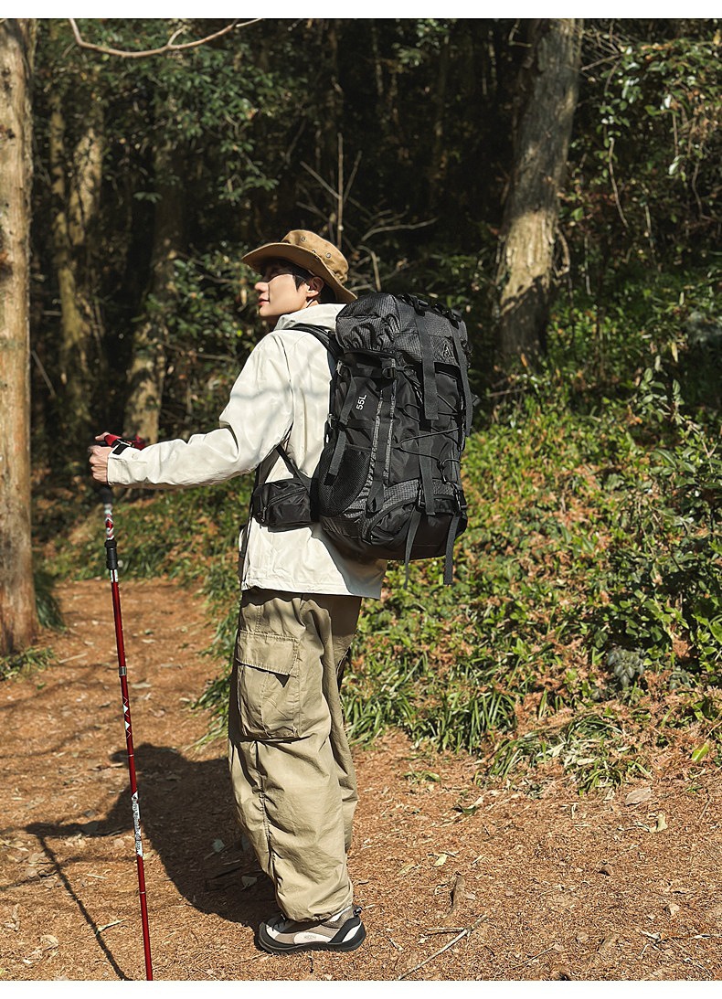 ActiveGo New Large Capacity Bag 55L Outdoor Waterproof Camping Long Distance Hiking Backpack Durable_voghion.com