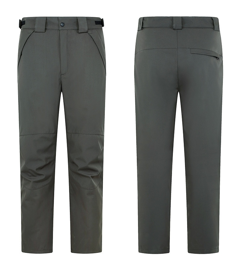 001 Wholesale Autumn Winter In Stock Lined Detachable Outdoor Thickened Fleece Men And Women Two-Piece Set Softshell Pants_voghion.com