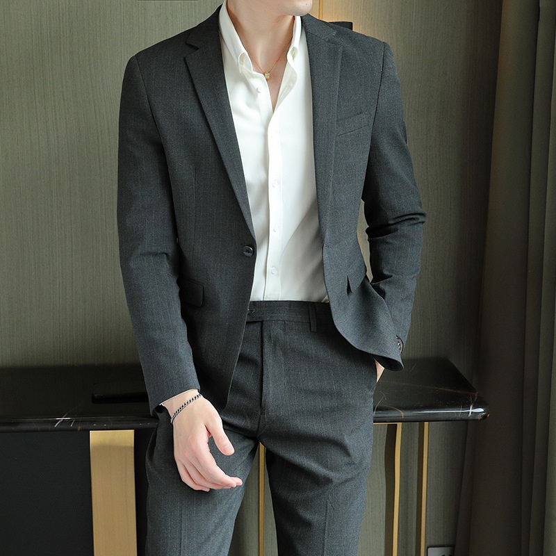 QFV507045555501<2 QFV507045555501<2 Completo da uomo leggero di alta qualità per ufficio e business, completo da uomo, completo da sposo, due pezzi, dropshipping_voghion.com