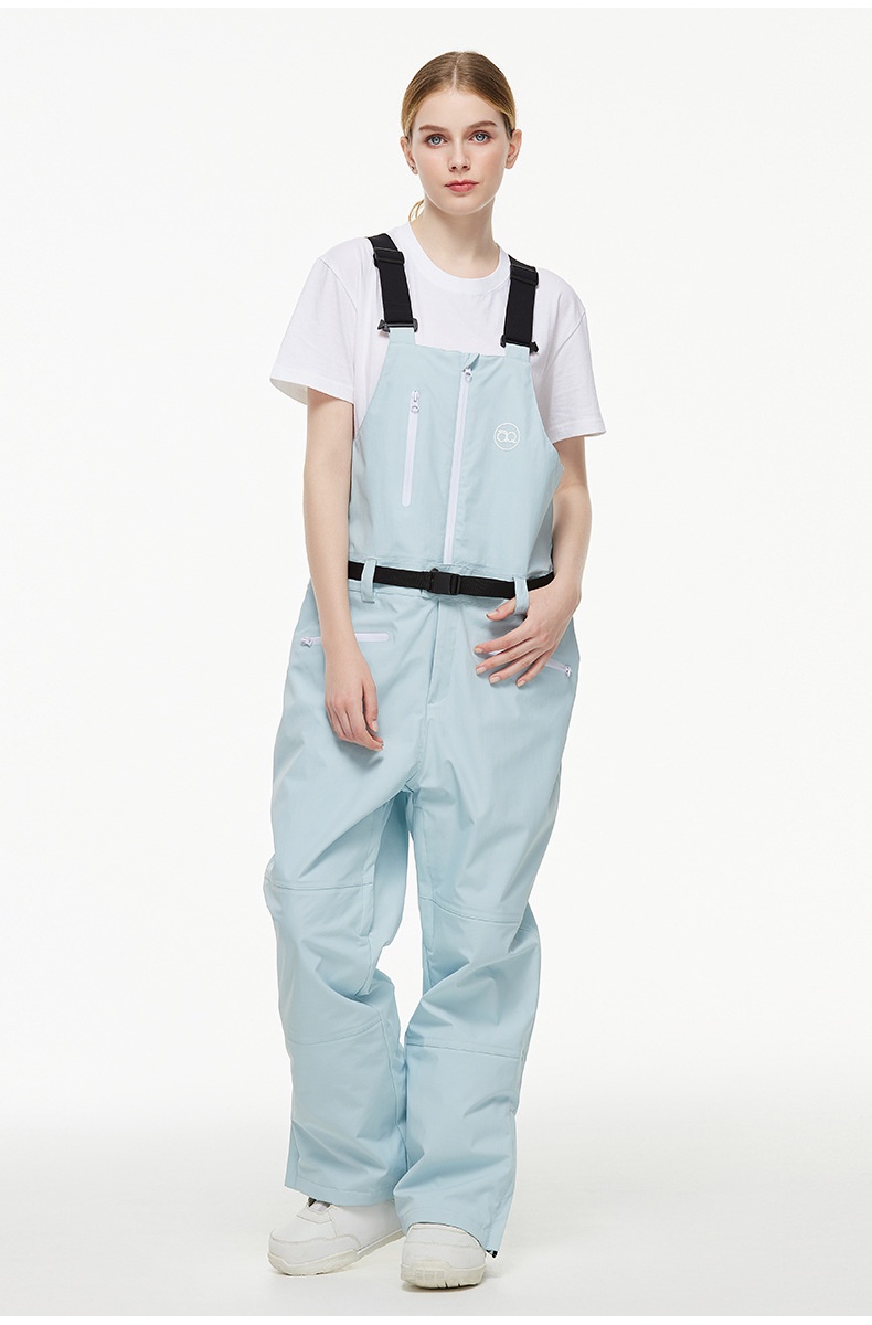 001 New One-Piece Men Women, Ski Pants, Waterproof Warm Season, Suitable For Snowboarding And Skiing, Bib Snow Pants_voghion.com