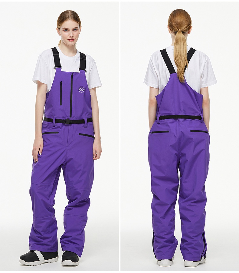 001 New One-Piece Men Women, Ski Pants, Waterproof Warm Season, Suitable For Snowboarding And Skiing, Bib Snow Pants_voghion.com