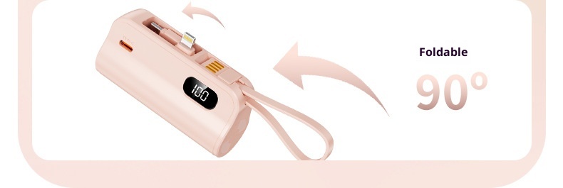 techglobe KC Cross-Border Pocket Capsule Bank 5000mAh Compact Emergency Tail Plug Mobile Power Gift Customization_voghion.com